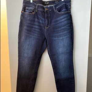 Judy Blue skinny fit non distressed dark wash jeans size 18w